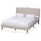 Baxton Studio Casol MidCentury Modern Transitional Beige Fabric Upholstered Full Size Platform Bed 224-13085-ZORO - alternate 2
